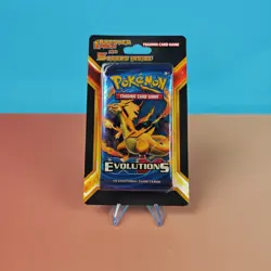 BOOSTER PACK CHARIZARD ARTWORK + 5 CARDS POKEMON 2016 EVOLUTIONS BOOSTER ENG - Image 1