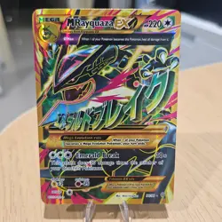 ✅ 🇦🇺 M Rayquaza EX 98/98 Mega Ancient Origins EXC Pokemon TCG Card Reg. Size - Image 1
