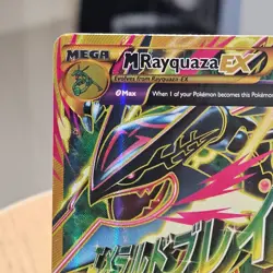✅ 🇦🇺 M Rayquaza EX 98/98 Mega Ancient Origins EXC Pokemon TCG Card Reg. Size - Image 2