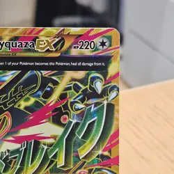 ✅ 🇦🇺 M Rayquaza EX 98/98 Mega Ancient Origins EXC Pokemon TCG Card Reg. Size - Image 3