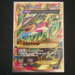 Mega M Rayquaza ex 98/98 Pokemon TCG Card Ancient Origins Gold Full Art - Image 1