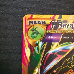 Mega M Rayquaza ex 98/98 Pokemon TCG Card Ancient Origins Gold Full Art - Image 4