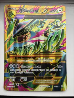 Mega M Rayquaza EX - 98/98 - Ancient Origins Full Art Gold - Jumbo Pokemon Card - Image 1