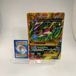 Mega M Rayquaza EX - 98/98 - Ancient Origins Full Art Gold - Jumbo Pokemon Card - Image 3