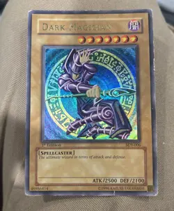 Dark Magician Yugioh SDY-006 1st Edition Holo Heavily Played Vintage 1996 Card - Image 1