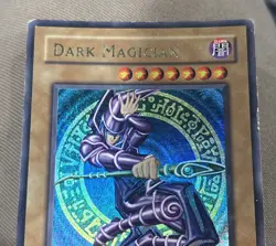 Dark Magician Yugioh SDY-006 1st Edition Holo Heavily Played Vintage 1996 Card - Image 3