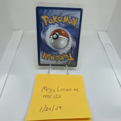 Pokemon TCG Mega Lucario EX Mega Evolution Holo Rare Card 188/132 ME01 - Image 2