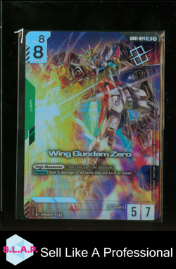 WING GUNDAM ZERO WINNER CARD REGIONAL PROMO BANDAI G001-024 LR 1 ENGLISH - Image 1