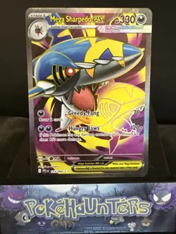 Pokemon Card Mega Sharpedo EX 113/094 Phantasmal Flames Full Art Near Mint - Image 1