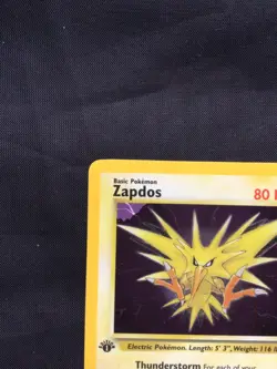 Pokemon Cards: 1st Edition Fossil Rare Holo: Zapdos 15/62 - Image 3