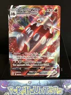 Pokemon Card Heatran VMAX 026/189 Astral Radiance Half Art Holo Rare Near Mint - Image 1