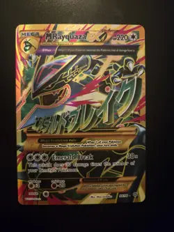 M Rayquaza EX Shiny Full Art Holo Card 98/98 XY-Ancient Origins MP-LP Condition - Image 1