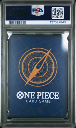 2023 ONE PIECE PREMIUM CARD 25TH ANNIVERSARY #001 MONKEY D LUFFY ENGLISH PSA 10 - Image 2