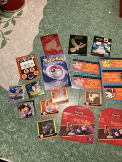 Pokemon Collectable Ephemera Various Mini Cards Sleeves, Valentines, And More - Image 1