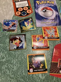 Pokemon Collectable Ephemera Various Mini Cards Sleeves, Valentines, And More - Image 2