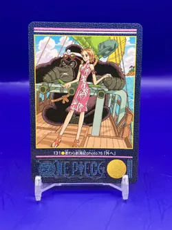 Nami ONE PIECE Visual Adventure Cards TCG Japanese Anime Bandai 2001 #131 [AE] - Image 1