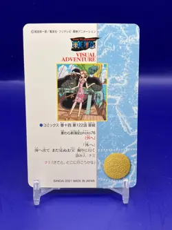 Nami ONE PIECE Visual Adventure Cards TCG Japanese Anime Bandai 2001 #131 [AE] - Image 4