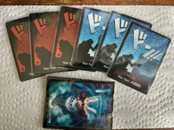 DON!! Cards (Devil Fruits Vol. 3) - Blue and Red w/ 10 Blue Sleeves - Image 1