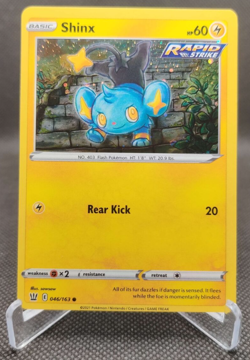 Pokemon Battle Styles Shinx Cosmos Holo Foil 046/163 Collectors Chest Promo card - Image 1