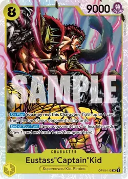 Eustass"Captain"Kid English (YELLOW) OP10-112 card One Piece CCG - Image 1
