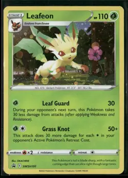 Leafeon SWSH191 SWSH: Sword & Shield Promo Cards Holo Swirls LP #1 - Image 1