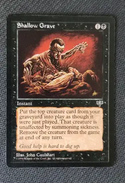 Shallow Grave NM Mirage MTG Card Magic: The Gathering, NM Condition - Image 1