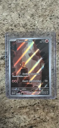 Pokemon Charmander TCG Scarlet Violet-151 Holo Illustration Rare Card 168/165 - Image 1