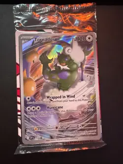 Pokemon Sealed Tornadus 210 Black Star SV Scarlet Violet Promo Card Rare ETB - Image 1