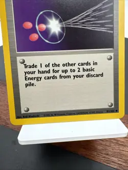 ENERGY RETRIEVAL TRAINER BASE SET POKEMON CARD 81/102 MP - Image 4