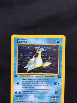 Pokemon Cards: 1st Edition Fossil Rare Holo: Lapras 10/62 - Image 2