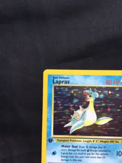Pokemon Cards: 1st Edition Fossil Rare Holo: Lapras 10/62 - Image 3