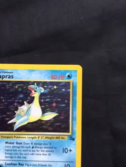 Pokemon Cards: 1st Edition Fossil Rare Holo: Lapras 10/62 - Image 4