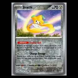 Jirachi 126/182 - Reverse Holo - TCG Paradox Rift Pokemon Card - Image 1