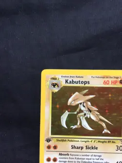 Pokemon Cards: 1st Edition Fossil Rare Holo: Kabutops 9/62 - Image 3
