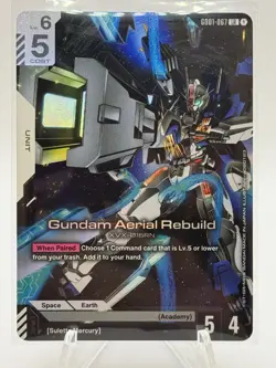 2025 Gundam Card Game Gundam Aerial Rebuild GD01-067 Legend Rare - Image 1