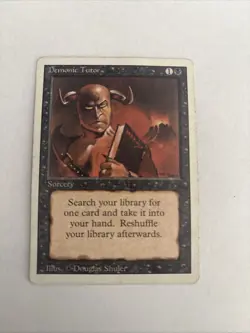 Magic the Gathering Demonic Tutor Revised Edition - Image 1