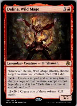 Delina, Wild Mage R Adventures in the Forgotten Realms 138 NM - Image 1