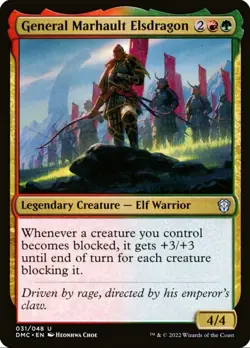 X 1 General Marhault Elsdragon NM-M Dominaria United 031 MTG - Image 1