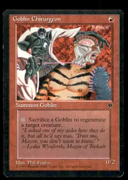 Goblin Chirurgeon LP Light Play Fallen Empires MTG [7460] - Image 1