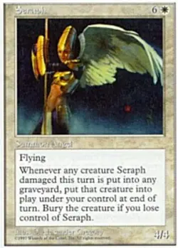 1 x Seraph - Fifth Edition - Moderate Play - MTG - Image 1