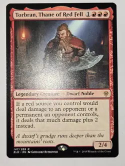 MTG Torbran, Thane of Red Fell Throne of Eldraine 147/269 Regular Rare - Image 2