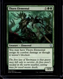 1x Thorn Elemental (185) Dominaria LP MTG Magic the Gathering x1 - Image 1