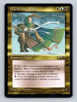Wandering Mage - Alliances - Light Play - Regular Rare - Magic The Gathering MTG - Image 1