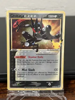 SEALED 2021 Pokemon TCG Greninja Gold Star SWSH144 NM Celebrations ETB Promo - Image 1