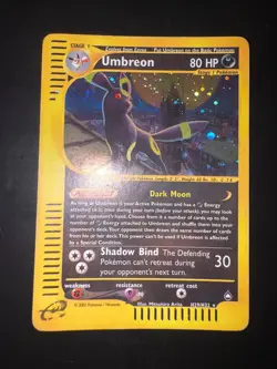 Pokemon Umbreon H29/H32 Aquapolis English Holo GOOD - Image 1