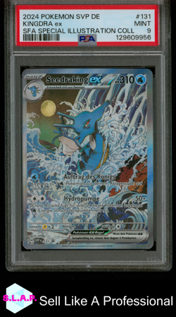 KINGDRA EX SFA SPECI4L ILL COLL POKEMON GER SVP SV BLCK STR PRM 2024 131 PSA 9 - Image 1