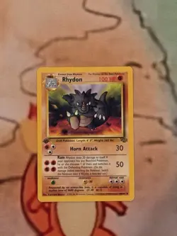 Pokemon TCG Rhydon 45/64 Jungle First Edition Uncommon Vintage - Image 1