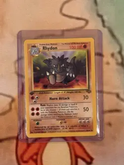 Pokemon TCG Rhydon 45/64 Jungle First Edition Uncommon Vintage - Image 3