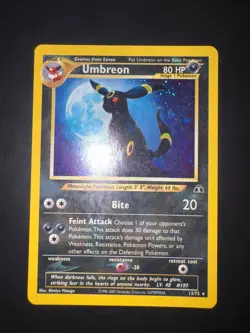 PSA 8 Pokemon Set Neo Discovery 13/75 Umbreon Holo Near Mint ENG - Image 1