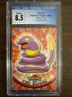 Topps Pokemon TV Edition Series 2 CGC 8.5 #23 Ekans - Image 1